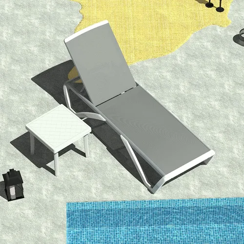 Miniatura 17 de Domi - Tumbona de aluminio para exteriores con respaldo ajustable, para playa, patio, balcón, piscina (1 silla marrón)