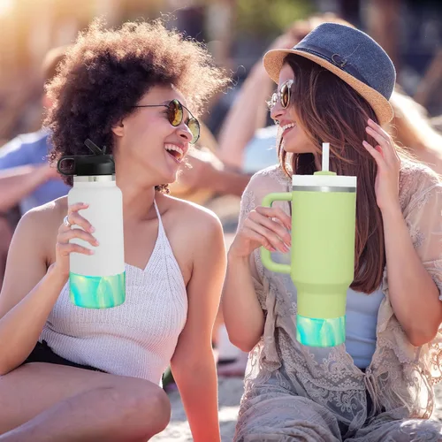 Miniatura 5 de HEYSKAY Funda protectora de silicona para botella de agua Hydro Flask y compatible con Stanley Tumbler, Yeti, Simple Modern, accesorios para Mezcla