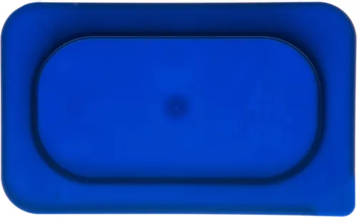 Miniatura 2 de Carlisle FoodService Products 3058360 Smart Lid Tapa de polietileno de noveno tamaño, azul oscuro, 6.8 x 4.3 x 0.5 pulgadas, 1.28 onzas