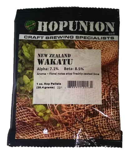 Miniatura 20 de HopUnion 2014A importó pellets de lúpulo para la fabricación de cerveza casera (melón alemán-casco), 1 oz