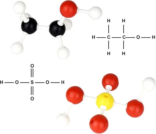 Miniatura 7 de 136pcs Química Orgánica Modelo Molecular Set para Estudiantes y Profesores Inorgánica y Orgánica Química Académica Educación 59 átomos y 76 Enlaces