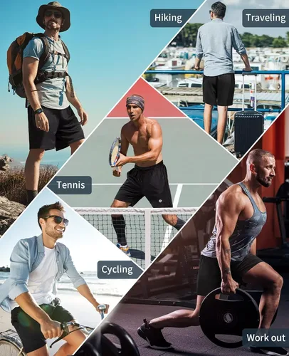 Miniatura 2 de lomsoe 5 Pack Gym Shorts Men 5 Inch Quick Dry Mesh Shorts Men Lightweight Training Athletic Running Shorts with Pockets
