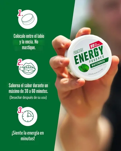 Miniatura 6 de Bolsas de energía Grinds - Bolsas de cafeína natural - Contiene vitaminas B, sin azúcar y 0 calorías - 80 mg de cafeína en cada bolsa - Genciana