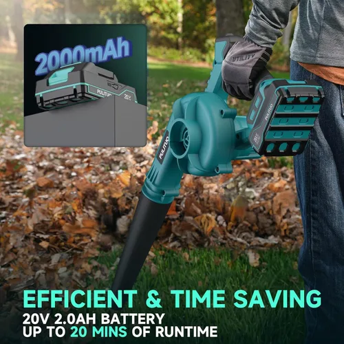 Miniatura 6 de Leaf Blower Cordless with Battery and Charger, Brushless Electric Leaf Blower 150MPH 165CFM- 6 Variable Speed Lightweight Battery Leaf Blowers for