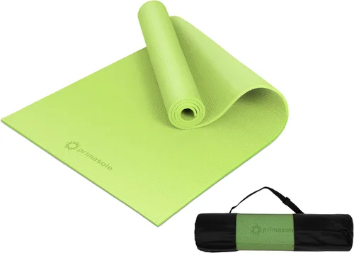 Miniatura 12 de Esterilla de yoga Primasole con correa de transporte para yoga, pilates, fitness y ejercicios en el suelo en casa y gimnasio, antideslizante, 9 gris