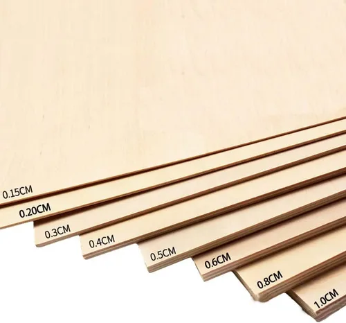 5 piezas de 11.8 x 17.7 in, 0.059 in/0.079 in/0.118 in/0.157 in/0.197 in/0.236 in/0.315 in/0.394 in de grosor, tablero de madera contrachapada de