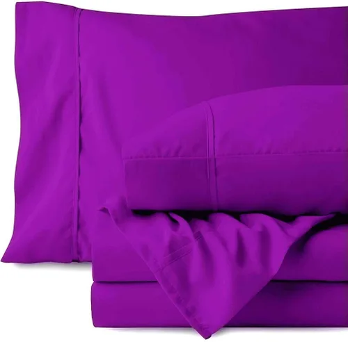 Miniatura 14 de 500TC Hoja de Super Calidad Ropa De Cama fija 100% algodón egipcio 4pc Set 24" pulgadas bolsillo extra profundo