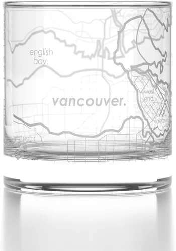 Miniatura 4 de Well Told Vaso de whisky grabado de la ciudad de Brasil de Río de Janeiro - Grabado con mapa de la ciudad de Río de Janeiro - Regalo para los Rio