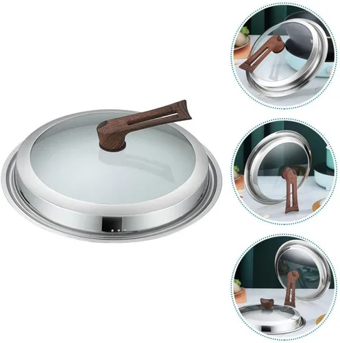 Miniatura 4 de Luxshiny Tapas de repuesto para utensilios de cocina, cubierta universal para ollas de vidrio para freír