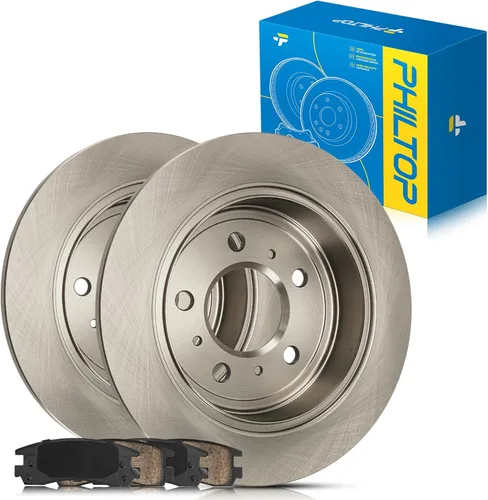 Miniatura 133 de PHILTOP Juego de rotores de freno de disco trasero y pastillas de freno de cerámica para Nissan 2002-2023 Altima, Nissan 2007-2019 Sentra, Nissan