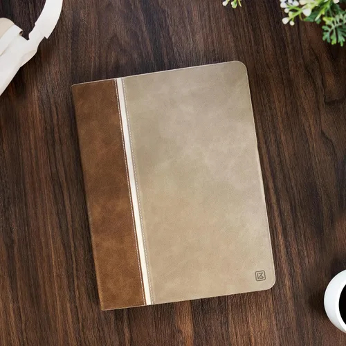 Miniatura 3 de KingBlanc Funda para iPad Pro de 11 pulgadas de 4ª/3ª/2ª/2ª generación (2022/2021/2020) con soporte para lápices, funda de soporte bicolor de cuero