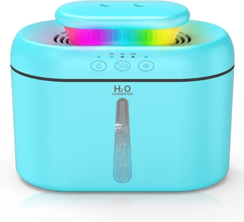 Miniatura 13 de Humidificadores SZO para Dormitorio, Capacidad de 2.5L, Apagado Automático, Fácil de Llenar y Limpiar, Humidificador Ultrasónico de 16 dB Silencioso
