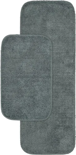 Miniatura 99 de Garland Rug 2 alfombras de baño tradicionales de nailon lavables color morado (17 x 24 pulgadas, 21 x 34 pulgadas), suaves, absorbentes y elegantes