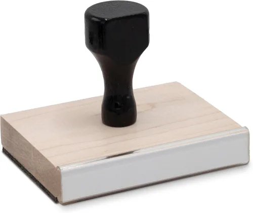 Miniatura 8 de Infusion Sello de madera tradicional con mango de madera negra (1" x 1")