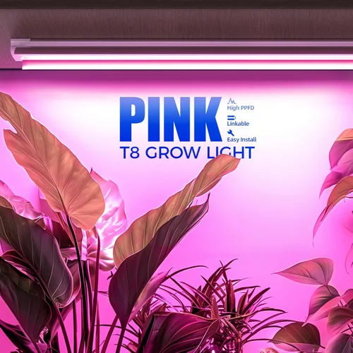 Miniatura 2 de Barrina Luz LED de crecimiento, 252 W (6 x 42 W) 4 pies T8, espectro completo, forma de V con reflector, diseño enlazable, luces de plantas para Rosa
