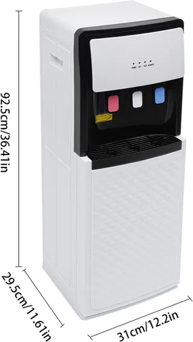 Miniatura 5 de Dispensador de enfriador de agua 3 en 1, dispensador de agua de pie de carga inferior para botellas de 5 galones, dispensador de agua caliente