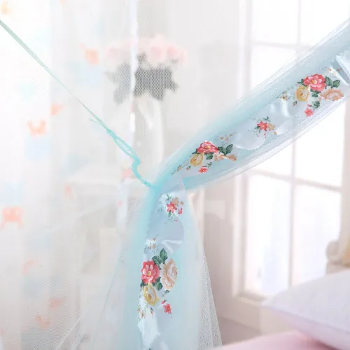 Miniatura 3 de Cortinas de Dosel para Cama Individual - Dosel de 4 Esquinas para Camas, Dosel de Cama para Niñas y Adultos, Decoración de Dormitorio