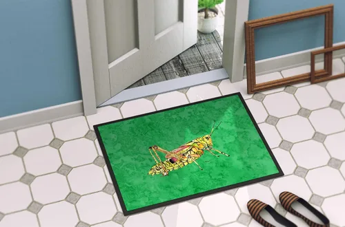 Miniatura 4 de Caroline's Treasures 8849JMAT - Felpudo verde de 24 x 36 pulgadas, tapete para puerta delantera, interior y exterior, para entrada, antideslizante