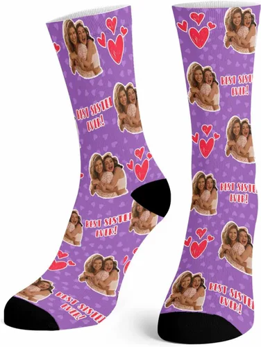 Miniatura 230 de Artsadd Calcetines personalizados para mujeres y hombres, amantes de los perros y gatos, regalos divertidos unisex personalizados