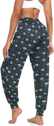 Miniatura 5 de Women's Harem Pant Turkish-Evil-Eye Yoga Boho Trousers Summer Beach Pant Jogger Pant Sweatpant