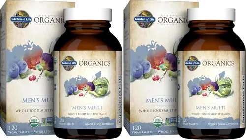 Miniatura 10 de Garden of Life Organics Multivitamínico de alimentos enteros para hombres, 60 tabletas, vitaminas y minerales veganos para hombres para la salud