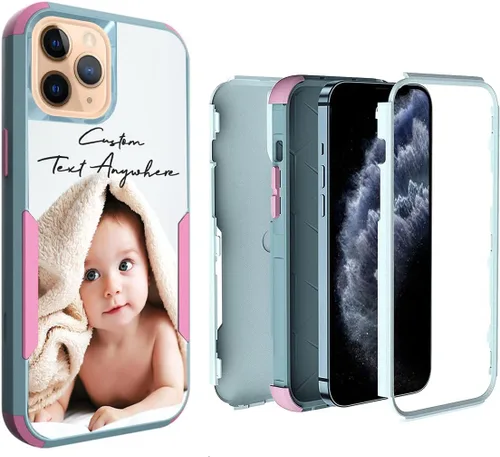 Miniatura 76 de Funda de fotos personalizada para iPhone 11 Apple Phone Plaid Collage - Imagen personalizada para hacer fotos en 3 híbridos gruesos resistentes