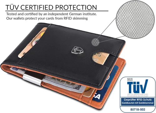 Miniatura 5 de TRAVANDO Money Clip Wallet Atlanta Mens Front Pocket Slim RFID Blocking - Credit Card Holder - Mini Bifold