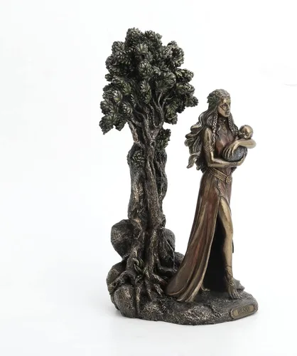 Miniatura 2 de Estatua irlandesa con acabado de bronce de la diosa de los Tuatha de Danann