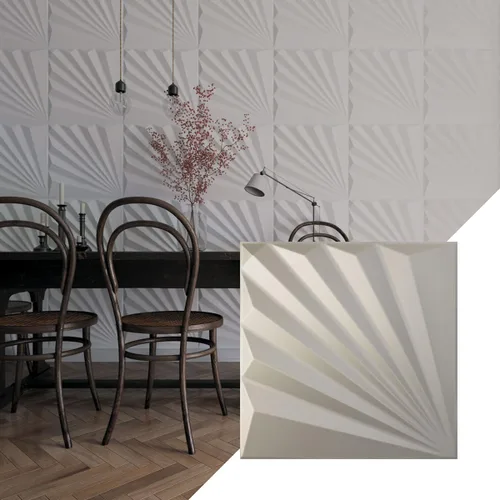 Miniatura 22 de Ekena Millwork WP20X20AAWH 19 5/8 pulgadas de ancho x 19 5/8 pulgadas de alto Aire EnduraWall Decorativo 3D Panel de Pared Cubre 2.67 pies cuadrados