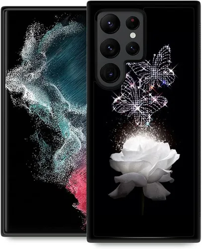 Miniatura 37 de ZHEGAILIAN Funda compatible con Samsung Galaxy S22 Ultra, antideslizante, de poliuretano termoplástico suave, a prueba de golpes, compatible