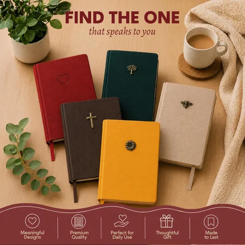 Miniatura 7 de WORLD TRAVELER Cuaderno de diario – 5 x 7 pulgadas, 256 páginas rayadas, de piel sintética, con forro en blanco, cuadernos de tapa dura para diario