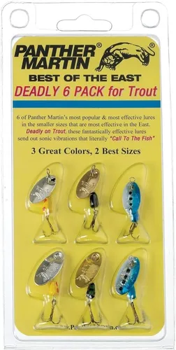 Miniatura 2 de Panther Martin Fishing Lures 6-Pack All Time Greatest Fish Catcher World Famous Spinning Lures in Value Kit Spinners for Trout, Salmon, Panfish