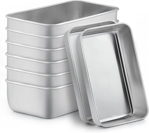 Miniatura 13 de TeamFar Molde para Pan, 9¼" × 5" Molde para Pan de Carne de Acero Inoxidable para Hornear Pan Pastel Tostadas, Saludable y Duradero, Apto