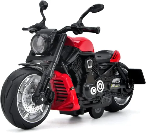 Miniatura 8 de Motocicleta de juguete, juguete de motocicleta con sonidos y luces, modelo de motocicleta de aleación 1:12 para niños, juguete de motocicleta