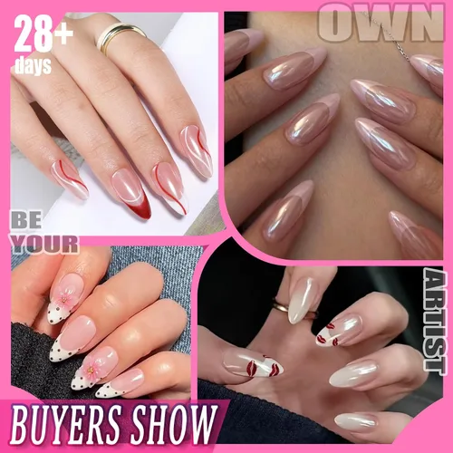 Miniatura 9 de UNA GELLA Pegamento de uñas de gel fuerte sin U V, 0.53 oz* 2 piezas de pegamento de uñas para prensa, no necesita lámpara, uñas semisólidas
