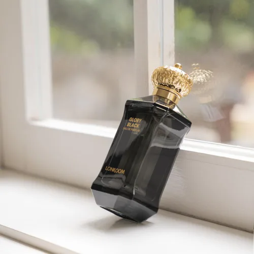 Miniatura 4 de Lonkoom Glory Black Perfume para hombres, 3.4 onzas líquidas, Eau De Parfum Spray fragancia de larga duración, notas amaderadas picantes de azafrán
