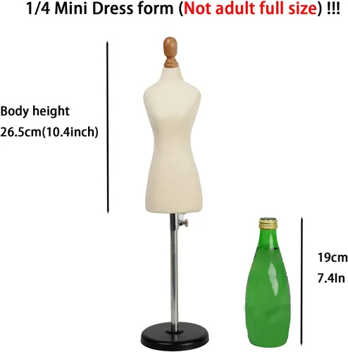 Miniatura 3 de Maniquí de forma de vestido femenino