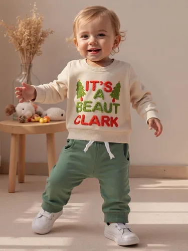 Miniatura 90 de Conjunto de camisa larga y divertida para bebé niño y niña, ropa de primera Navidad, 6, 12, 18, 24 meses, 2T