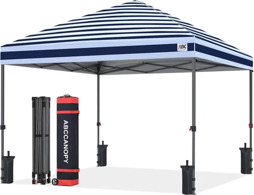 Miniatura 45 de ABCCANOPY Tienda de campaña desplegable de 10 x 10, refugio instantáneo de fácil instalación con bolsa con ruedas, toldo resistente al aire libre