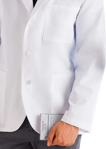 Miniatura 3 de Meta 15103 Fundamentals - Abrigo de consulta para hombre de 30 pulgadas, XXXL, Blanco