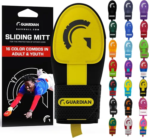 Miniatura 28 de Guante deslizante Guardian Baseball - Tallas para jóvenes y adultos - Guante deslizante para béisbol - Correa de compresión elástica