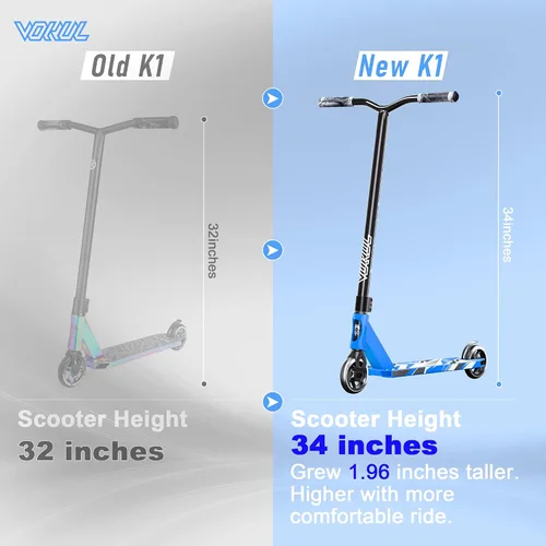 Miniatura 4 de VOKUL K1 Pro Stunt Trick Scooter para niños de 8 años en adelante, patinete de estilo libre para parque de patinaje en la calle para niños y niñas