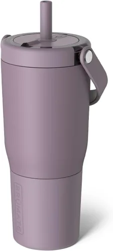 Miniatura 38 de BrüMate Resa - Vaso de viaje 100% a prueba de fugas de 25 onzas con asa y pajilla, popote SoftSip flexible, funda de silicona para mayor