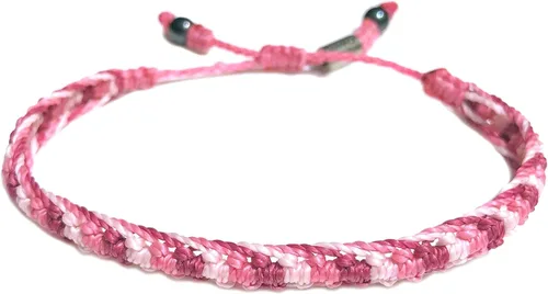 Miniatura 23 de Rumi Sumaq Pulseras de Orgullo y Bandera del País con Atadura de Tirón — Pulseras Macramé Trenzadas a Mano, Nudo de Pescado y Trenzadas Ajustables