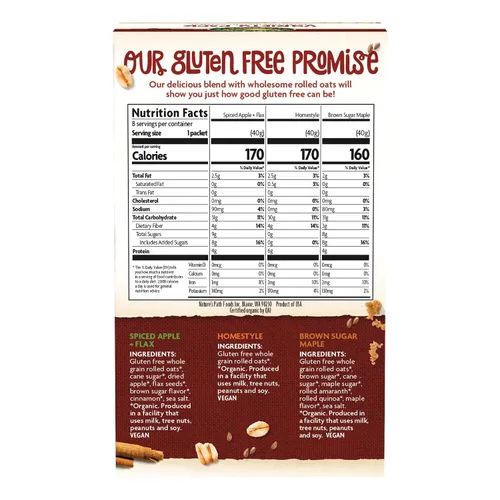 Miniatura 3 de Nature's Path - Paquete de variedad de avena orgánica, 11.3 oz (Paquete de 6), sin gluten, sin transgénicos