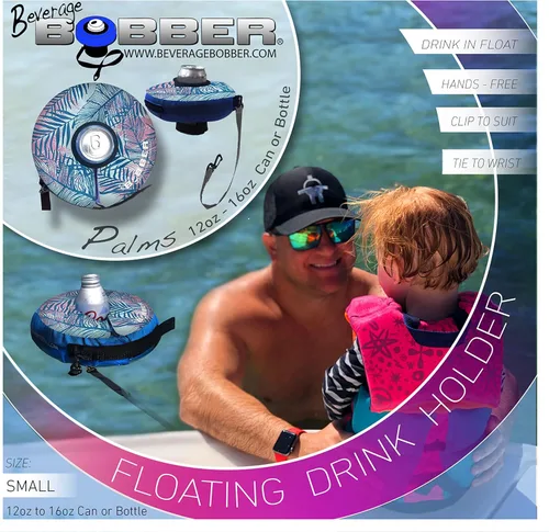 Miniatura 2 de Human Bobber Soporte inflable flotante para bebidas para piscina, flotadores de barra para bebidas para adultos para sostener latas de cerveza, taza