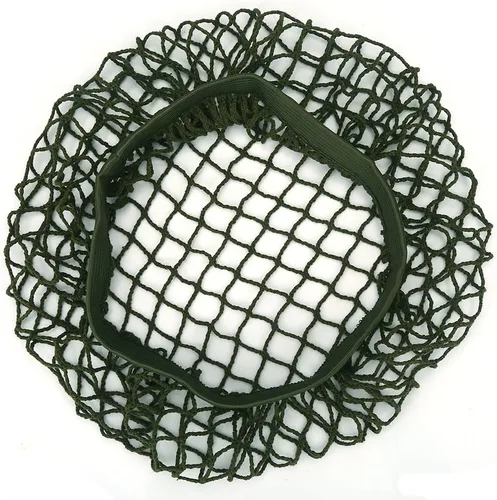 Miniatura 5 de Acogedor Cubierta de red de nailon verde militar, cubierta elástica para casco M1 M35 M88, ligera para caza al aire libre supervivencia en el campo