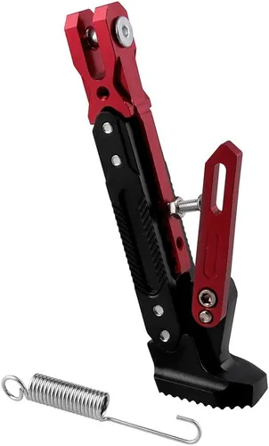 Miniatura 9 de Pata de Cabra de Motocicleta Soporte de Trípode Ajustable Universal de Aluminio Motor Scooter Soporte Lateral de Pie Modificado Accesorios