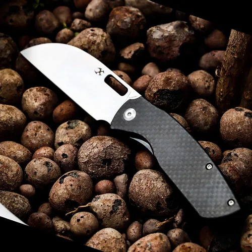 Miniatura 5 de KANSEPT Cuchillo plegable de bolsillo convicto EDC cuchillo de camping 3.3 '' negro lavado a la piedra 60.6 in cuchillo de bolsillo