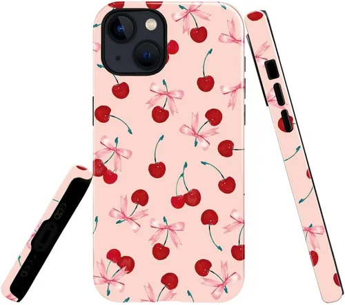 Miniatura 8 de Funda TnXee Compatible con iPhone 11, Funda Híbrida Brillante de 2 Capas para Prevenir Caídas para Niñas y Niños, Aspecto Bonito con Flores Salvajes